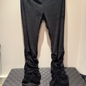 SHEIN Black Ruched Leggings